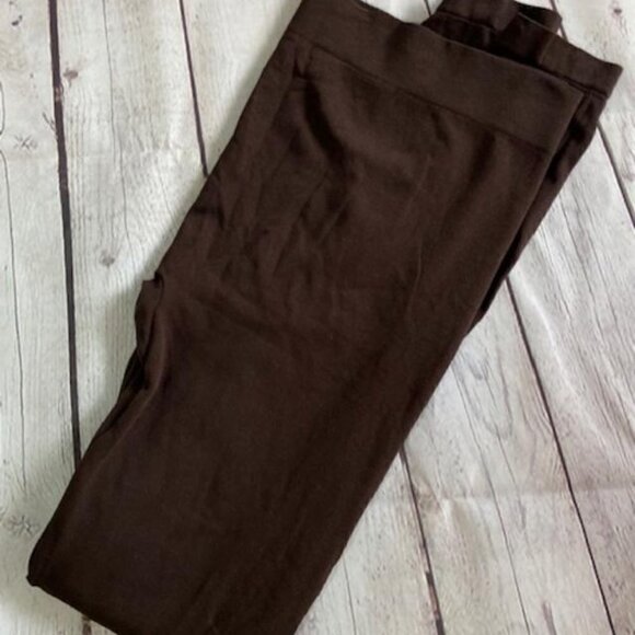 CHOCOLATE Brown Spandex Legging / Tights M/L - Picture 1 of 4